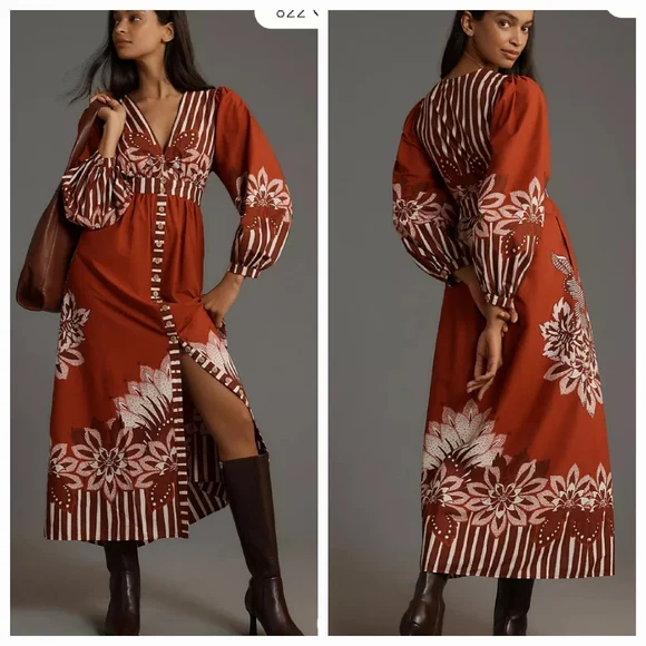 farm Rio V Neck Mididress - Picture 1 of 7